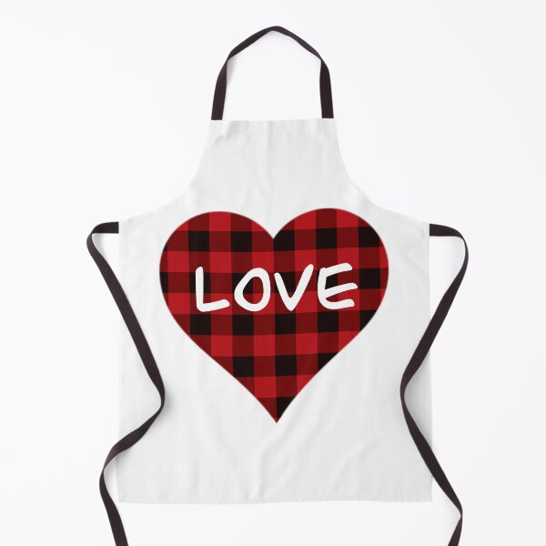 Item preview, Rustic valentine design, red and black buffalo plaid, Valentine “Love” Heart design designed and sold by hollycooper.