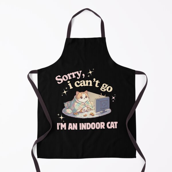 Item preview, Sorry I Can’t Go – Cozy Kawaii Indoor Cat designed and sold by JB-designstudio.