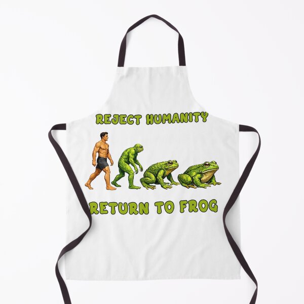 Item preview, Reject Humanity Return to Frog Evolution Humor Art designed and sold by TeeARTHY.