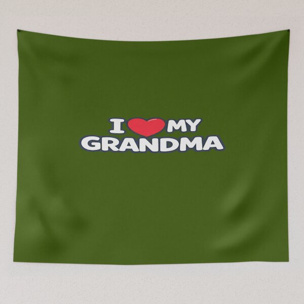Item preview, I Love My Grandma – Cute Family Love Typography Design designed and sold by alizo74.