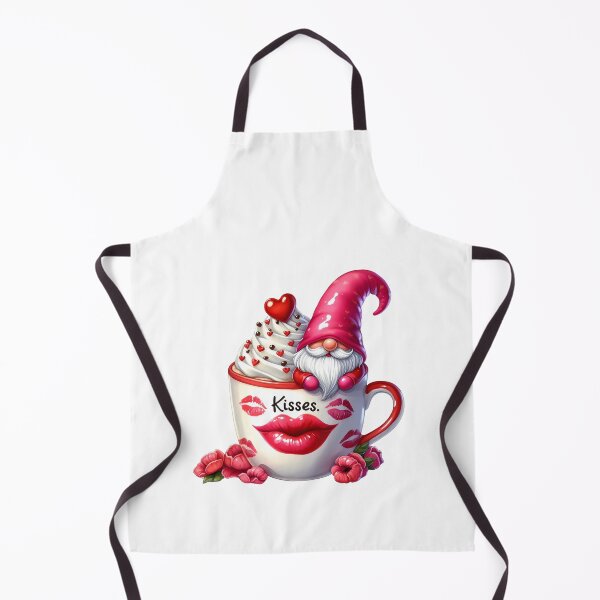 Item preview, Kisses and Love Valentine Pink Gnome - Cute Romantic Heart & Nordic Kiss Art designed and sold by FuzionRaptor.