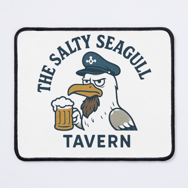 Item preview, The Salty Seagull Tavern designed and sold by Inappropriate Ink.