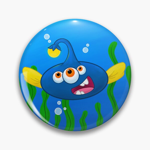 Item preview, Itty Bitty Monsters - Blue Angler Guy designed and sold by Sahira820.