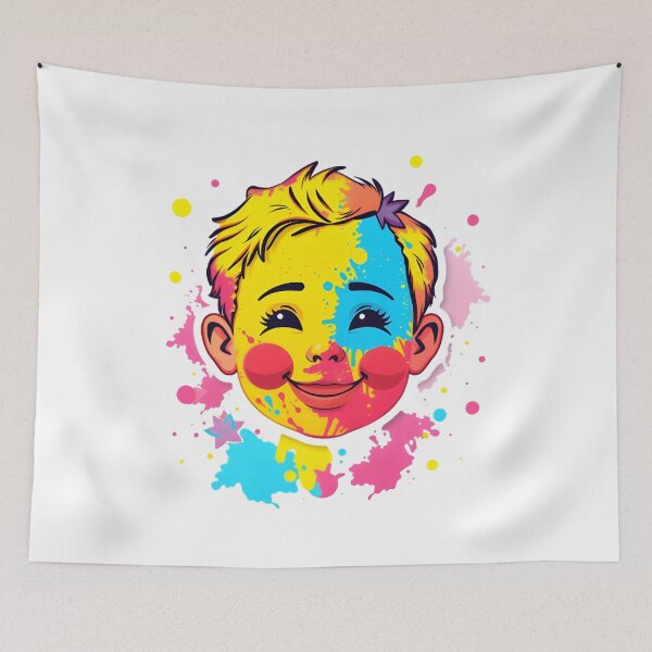 Item preview, Happy Holi Color Splash Sticker | Festival of Colors India designed and sold by Teewave-Ashish.