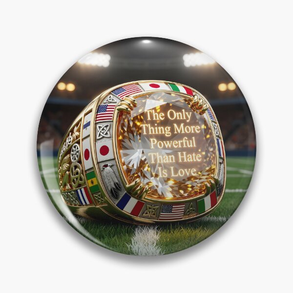 Item preview, The Only Thing More Powerful Than Hate Is Love Stadium Unity Concept designed and sold by Uglyandcute.