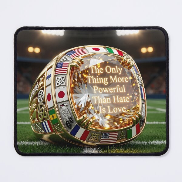 Item preview, The Only Thing More Powerful Than Hate Is Love Stadium Unity Concept designed and sold by Uglyandcute.
