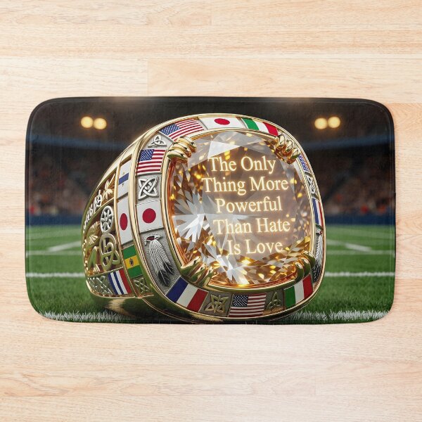 Item preview, The Only Thing More Powerful Than Hate Is Love Stadium Unity Concept designed and sold by Uglyandcute.