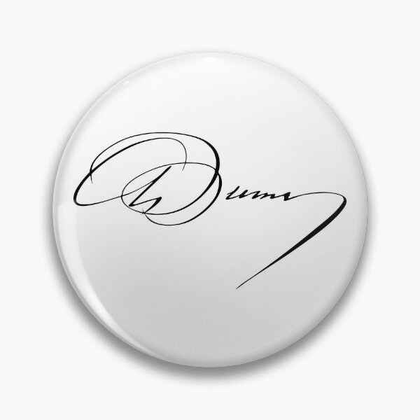 Item preview, Alexandre Dumas signature designed and sold by tony4urban.