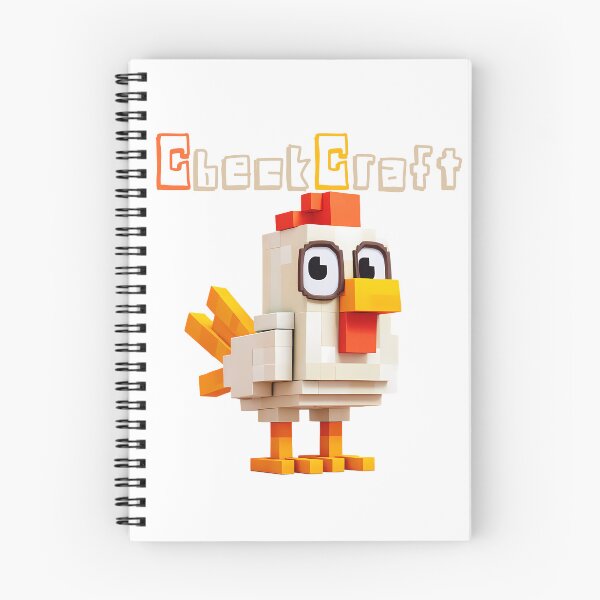 Item preview, CheckCraft Minecraft Chicken - Cute Pixel Lego Style Art Print designed and sold by DesignArtist.ia.