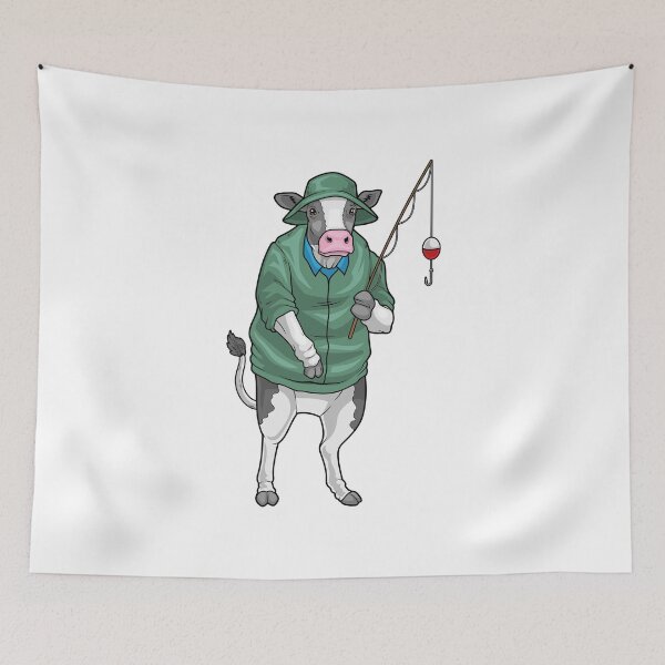 Item preview, Cow Angler Fishing rod Fishing designed and sold by Snabdesign84.