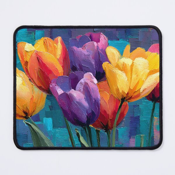 Item preview, Vibrant Tulips in Bloom – Abstract Spring Energy designed and sold by daila70.