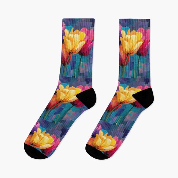 Item preview, Vibrant Tulips in Bloom – Abstract Spring Energy designed and sold by daila70.