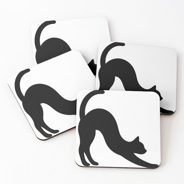 Item preview, Stretching Cat Silhouette Art designed and sold by rbsh_studio.