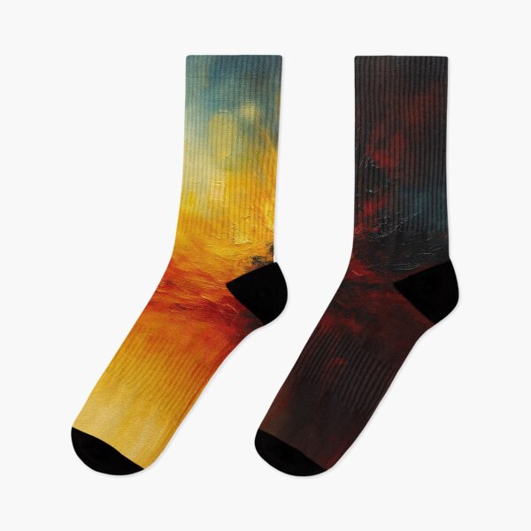 Item preview, Fiery Abstract Color Burst with Deep Blue Contrast designed and sold by Joey Santiago.
