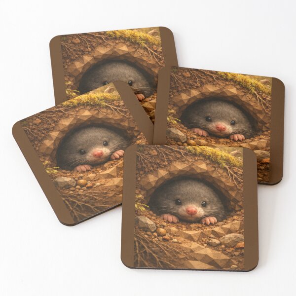 Item preview, Shy Burrow Mole – Hidden Life Beneath the Wild designed and sold by GeoWild Designs.