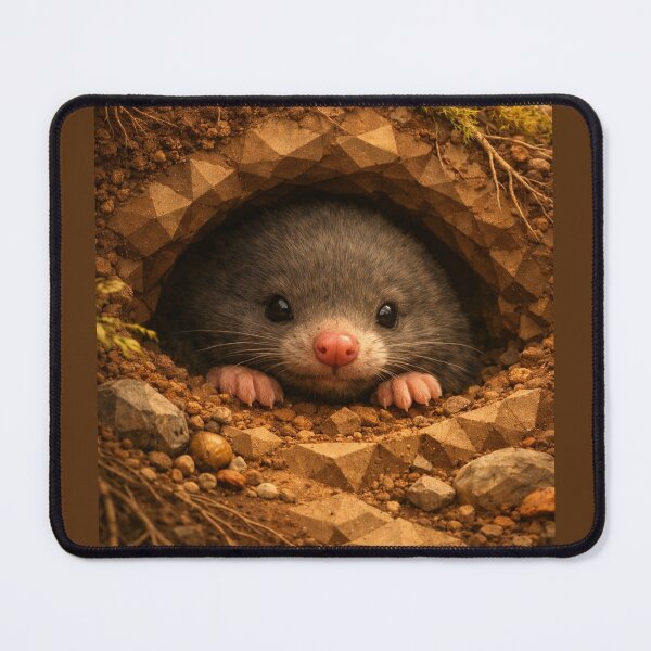 Item preview, Shy Burrow Mole – Hidden Life Beneath the Wild designed and sold by GeoWild Designs.