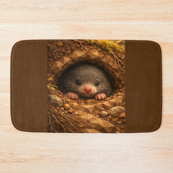 Item preview, Shy Burrow Mole – Hidden Life Beneath the Wild designed and sold by GeoWild Designs.