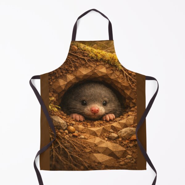 Item preview, Shy Burrow Mole – Hidden Life Beneath the Wild designed and sold by GeoWild Designs.