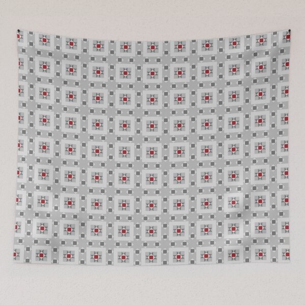 Item preview, Geometric Pattern: Kendal: Winterberry designed and sold by Red Wolf.