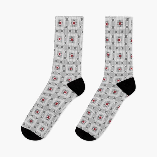 Item preview, Geometric Pattern: Kendal: Winterberry designed and sold by Red Wolf.