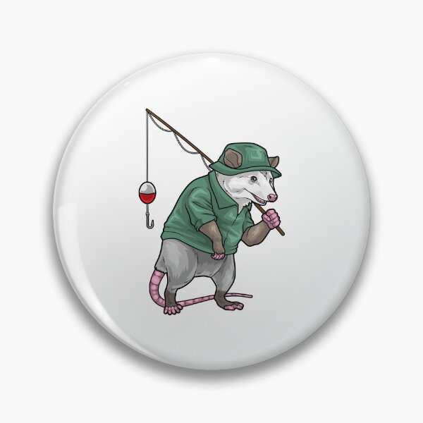 Artikelvorschau, Beutelratte Angler Angelrute Angeln entworfen und verkauft von Snabdesign84.