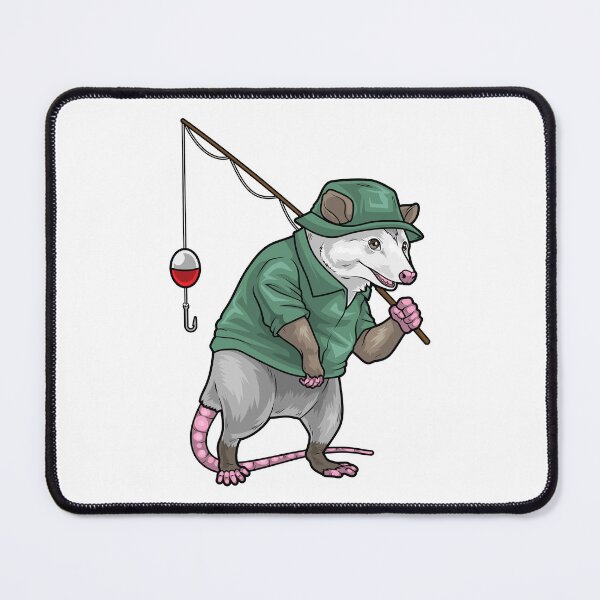 Item preview, Opossum Angler Fishing rod Fishing designed and sold by Snabdesign84.