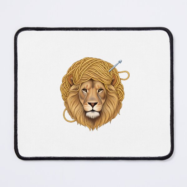 Item preview, Yarn Mane Lion Crochet Art designed and sold by AbanoubStore.