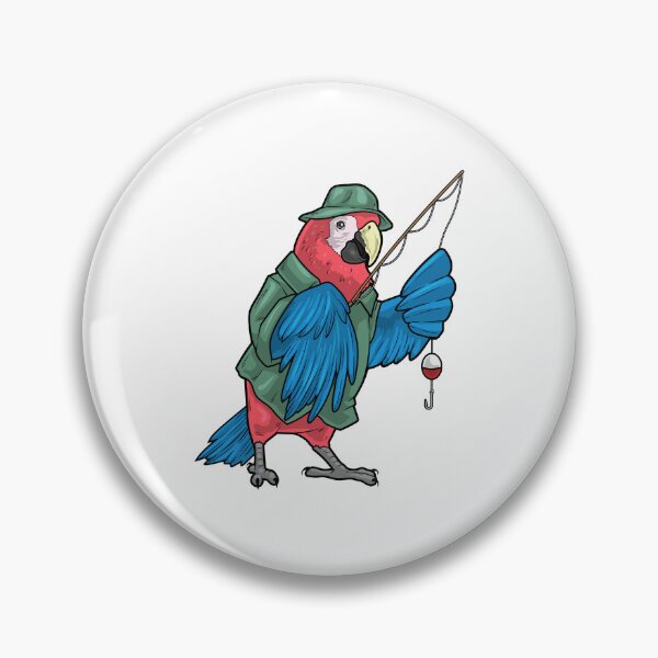 Artikelvorschau, Papagei Angler Angelrute Angeln entworfen und verkauft von Snabdesign84.