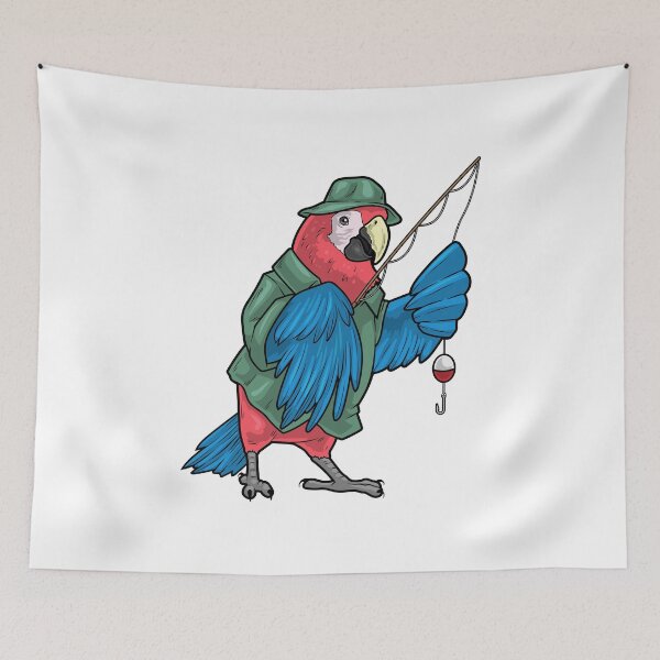 Item preview, Parrot Angler Fishing rod Fishing designed and sold by Snabdesign84.