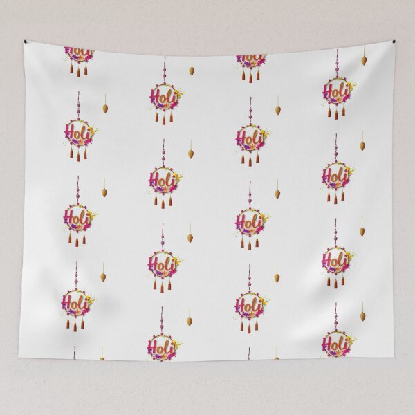Item preview, Cute Happy Holi Sticker | Colorful Indian Festival Art designed and sold by Teewave-Ashish.