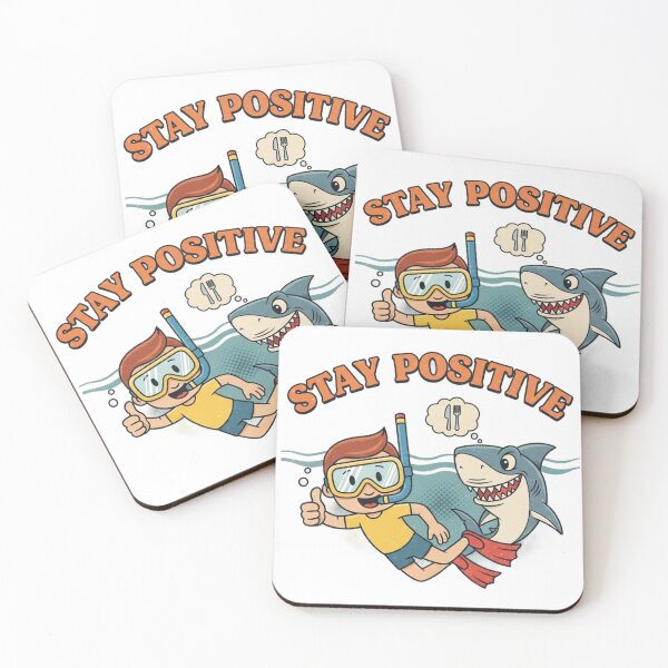 Item preview, Stay Positive – Retro Snorkeling Dark Humor Graphic 7 designed and sold by FlamaC.