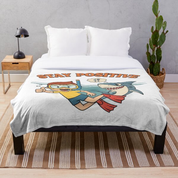 Item preview, Stay Positive – Retro Snorkeling Dark Humor Graphic 7 designed and sold by FlamaC.