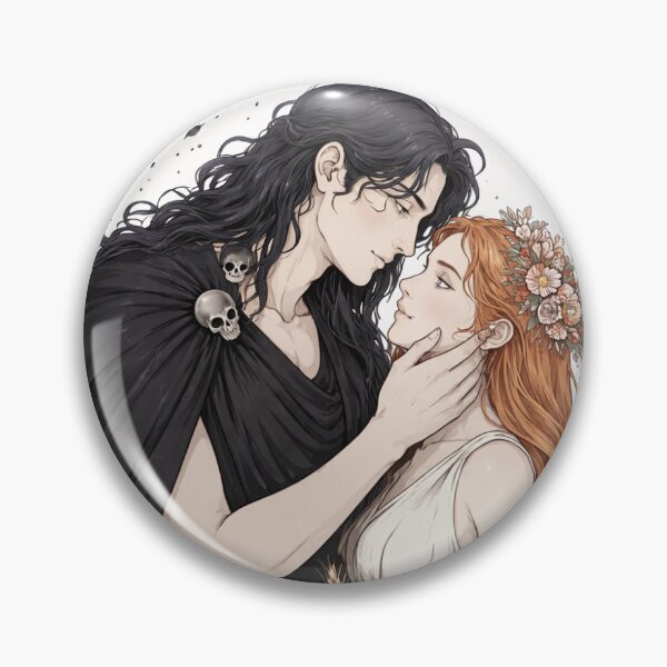 Item preview, Hades and Persephone Romantic Mythology Art Print – Dark Romance Greek Mythology Couple Illustration designed and sold by tiazre.