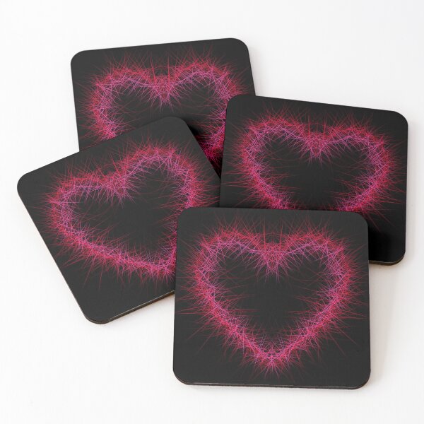 Item preview, Red and pink abstract sparkling heart design  designed and sold by hollycooper.