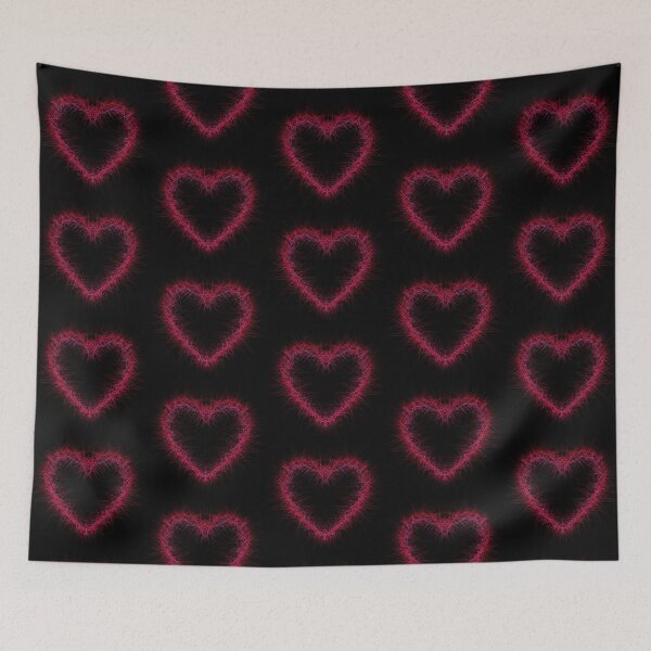 Item preview, Red and pink abstract sparkling heart design  designed and sold by hollycooper.