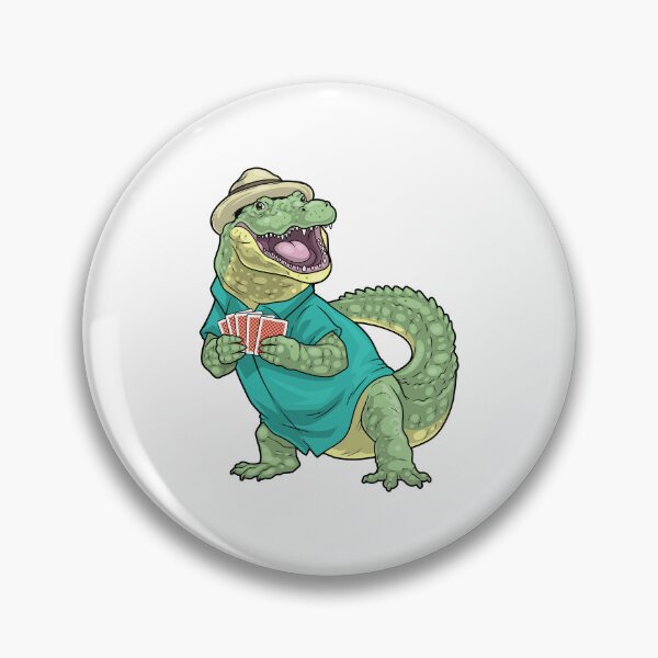 Item preview, Crocodile Poker Poker cards Card game designed and sold by Snabdesign84.