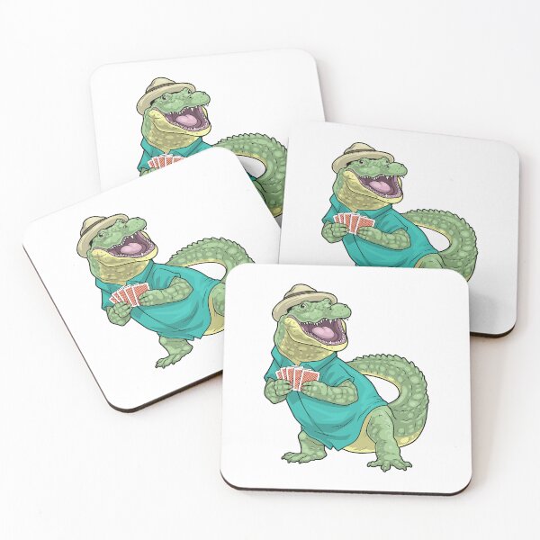 Item preview, Crocodile Poker Poker cards Card game designed and sold by Snabdesign84.