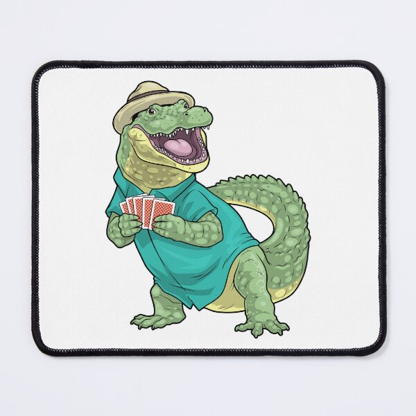 Item preview, Crocodile Poker Poker cards Card game designed and sold by Snabdesign84.