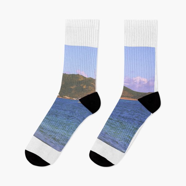 Item preview, Mountain Sailboat And Aqua Waters St. Martin designed and sold by LisaWootenPhoto.