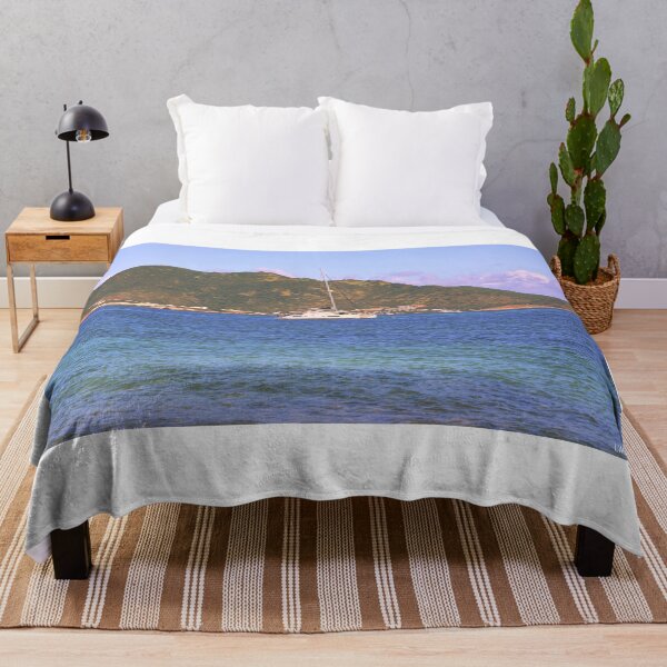 Item preview, Mountain Sailboat And Aqua Waters St. Martin designed and sold by LisaWootenPhoto.