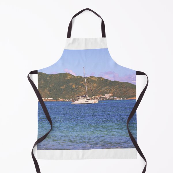 Item preview, Mountain Sailboat And Aqua Waters St. Martin designed and sold by LisaWootenPhoto.