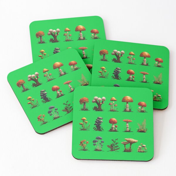Item preview, A field of mushrooms designed and sold by Brendon987.
