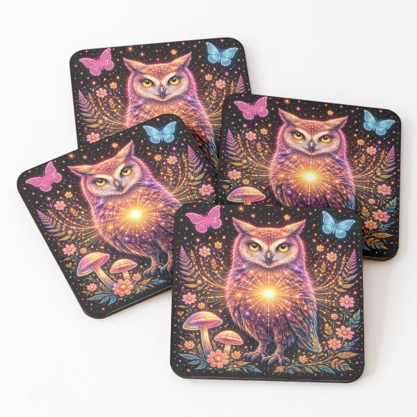 Item preview, Owl – Luminous Night Guardian designed and sold by GeoWild Designs.