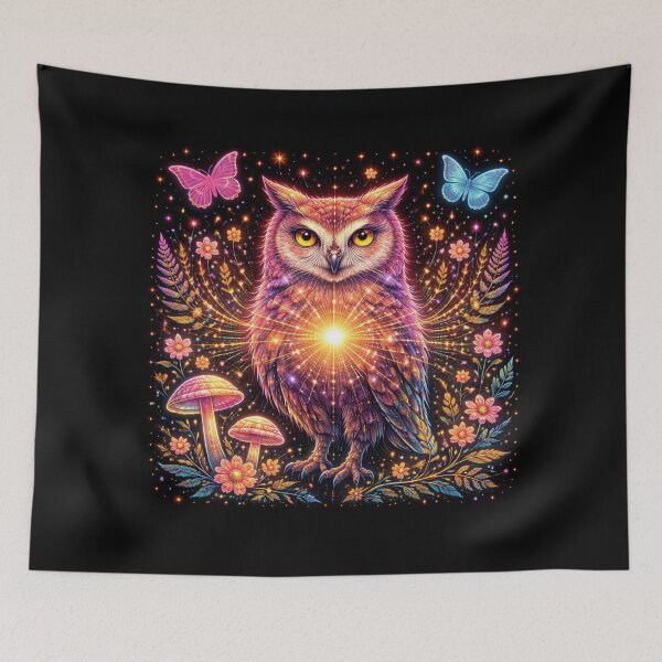 Item preview, Owl – Luminous Night Guardian designed and sold by GeoWild Designs.