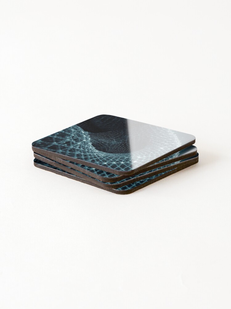 Thumbnail 4 of 5, Coasters (Set of 4), Network Singularity designed and sold by AbstractAnom.