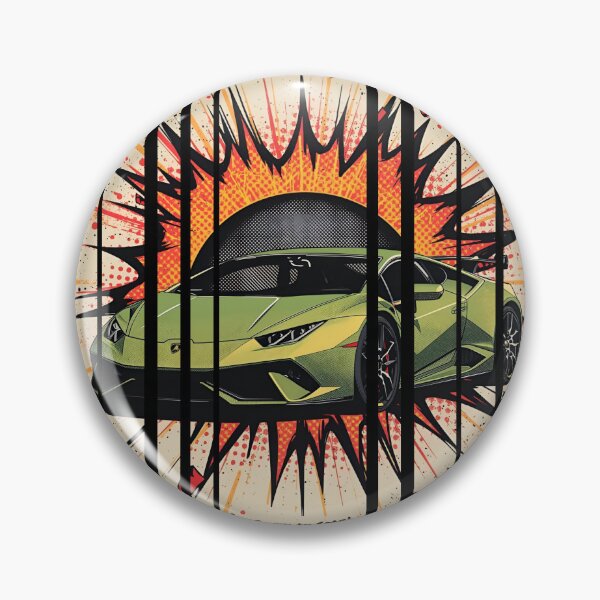 Item preview, Lamborghin Huracá EVO, 60s comic energy Born to Roar 11 designed and sold by Neon G.