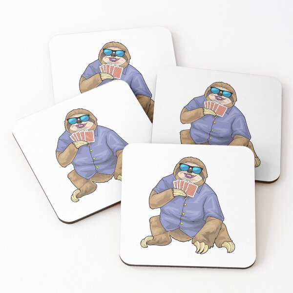 Item preview, Sloth Poker Poker cards Card game designed and sold by Snabdesign84.