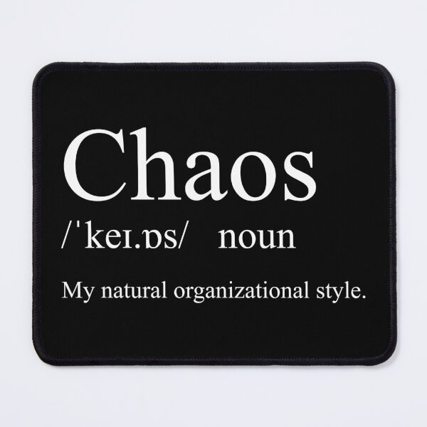 Item preview, Chaos /ˈkeɪ.ɒs/ designed and sold by CurlyDude.