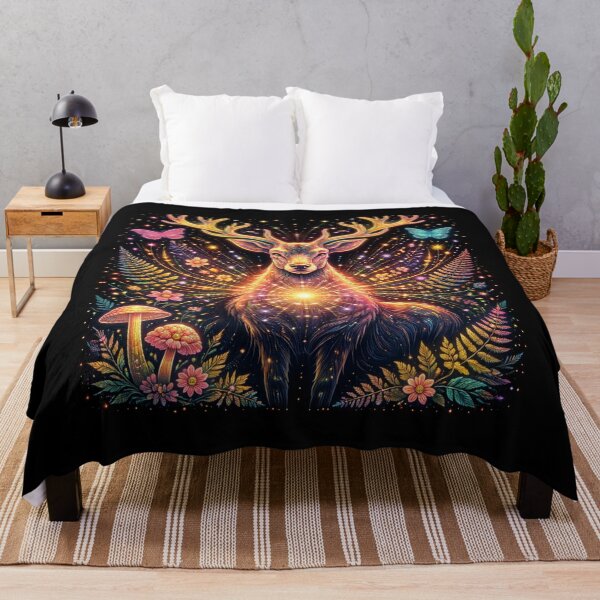 Item preview, Stag – Luminous Forest Guardian designed and sold by GeoWild Designs.