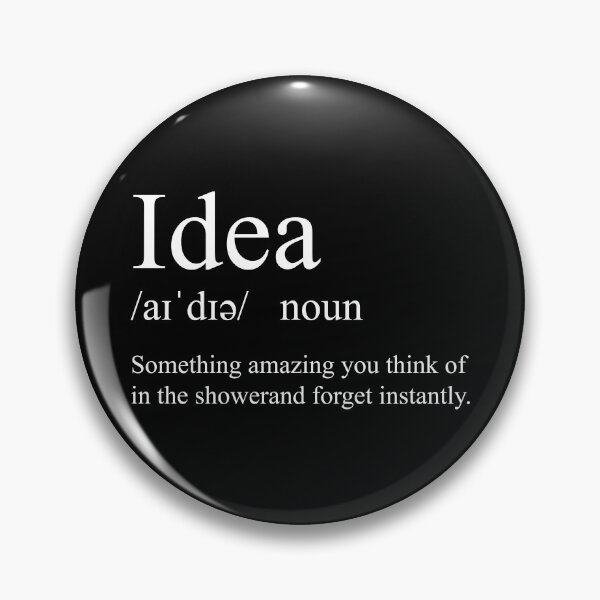 Item preview, Idea /aɪˈdɪə/ designed and sold by CurlyDude.